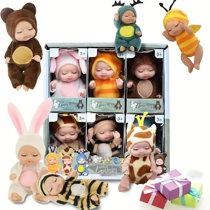 6-Piece Princess Doll Gift Box - The Perfect Birthday & Holiday Gift For Girls & Boys, Christmas/Halloween Gifts Easter Gift