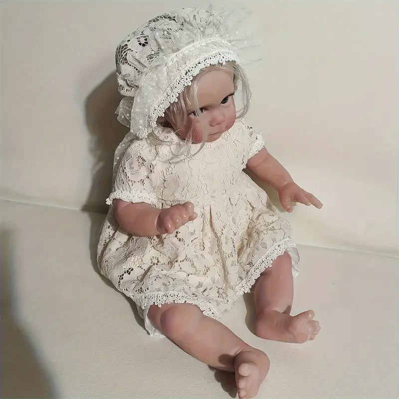 24 Inch/ 60 Cm Lifelike Soft Vinyl Reborn Doll, Adorable Princess With Hand Rooted Hair, Birthday Thanksgiving Day Christmas Gift