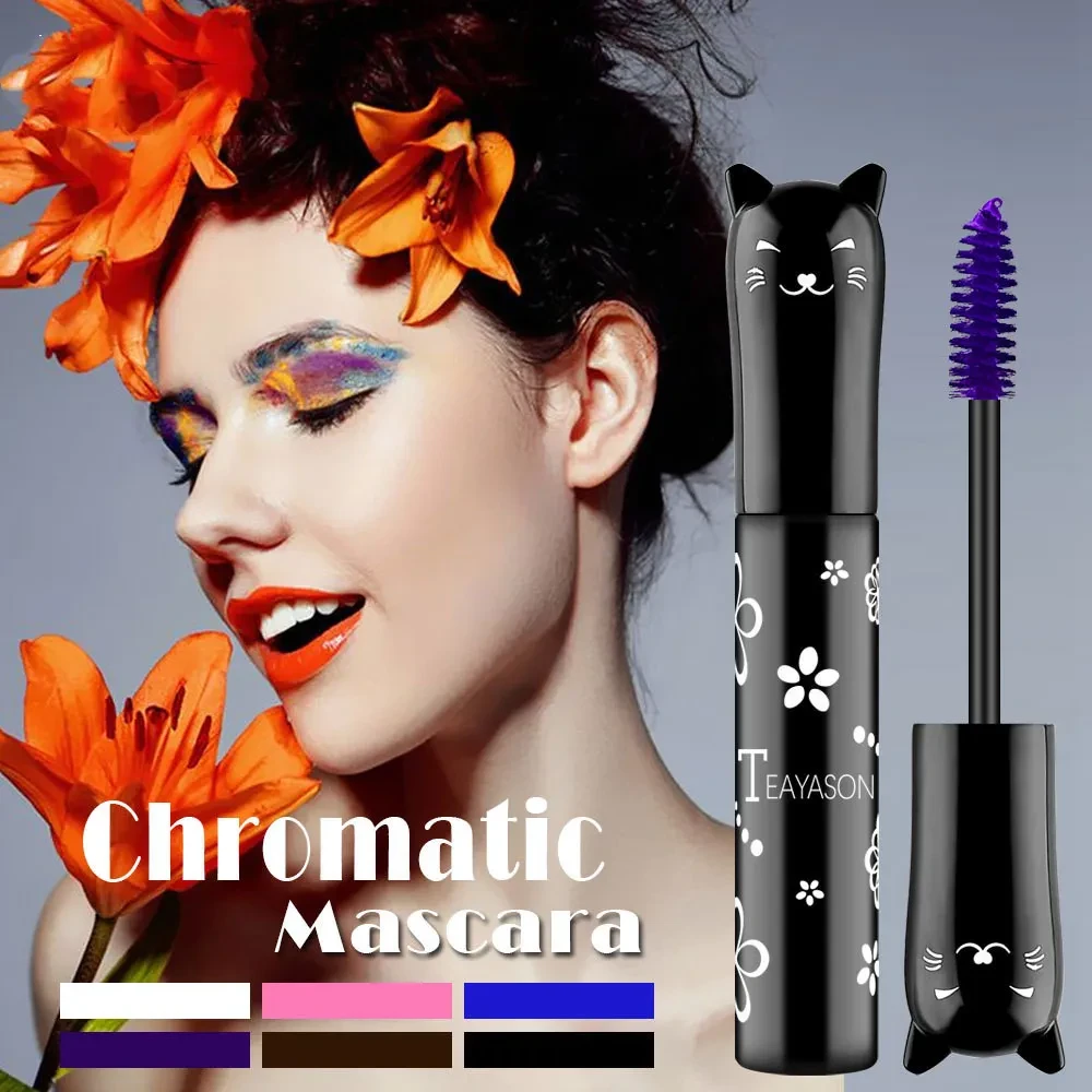Color Mascara Blue Purple White Purple