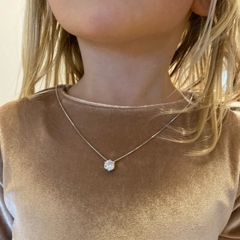 Hot 925 Sterling Silver Plated Necklac