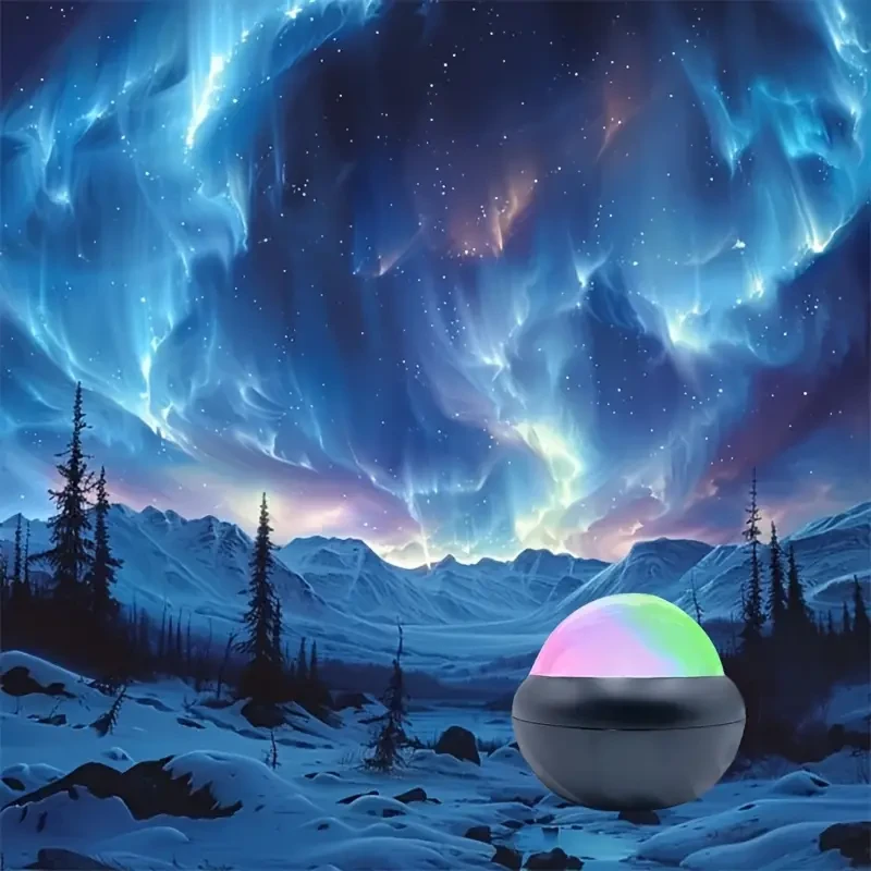 Dreamy Starry Sky Projector - 360 Panoramic View, Multi-Color LED Light with Remote