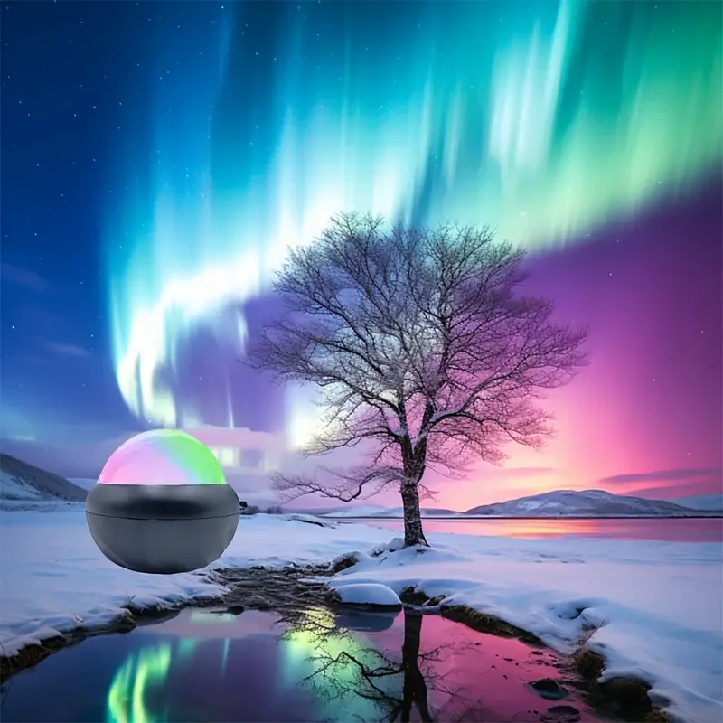 Dreamy Starry Sky Projector - 360 Panoramic View, Multi-Color LED Light with Remote