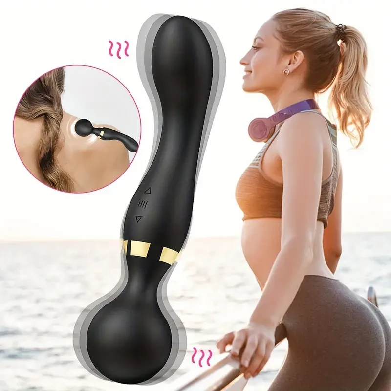 Portable Deep Tissue Massage Gun with Dual-Direction Control - Handheld Muscle Relief & Recovery Device, 3 Modes, Quiet Brushless Motor, Ergonomic Design - USB Rechargeable