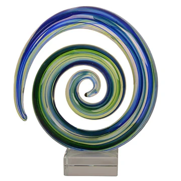 Glass Large Koru Ornament