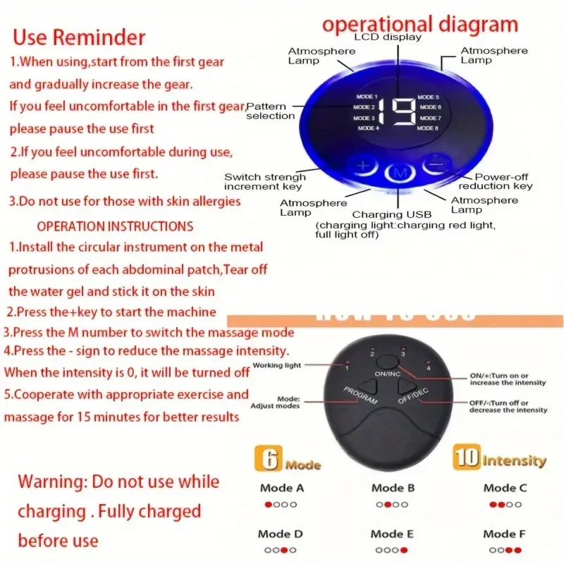 Portable Abdominal Muscle Trainer, USB