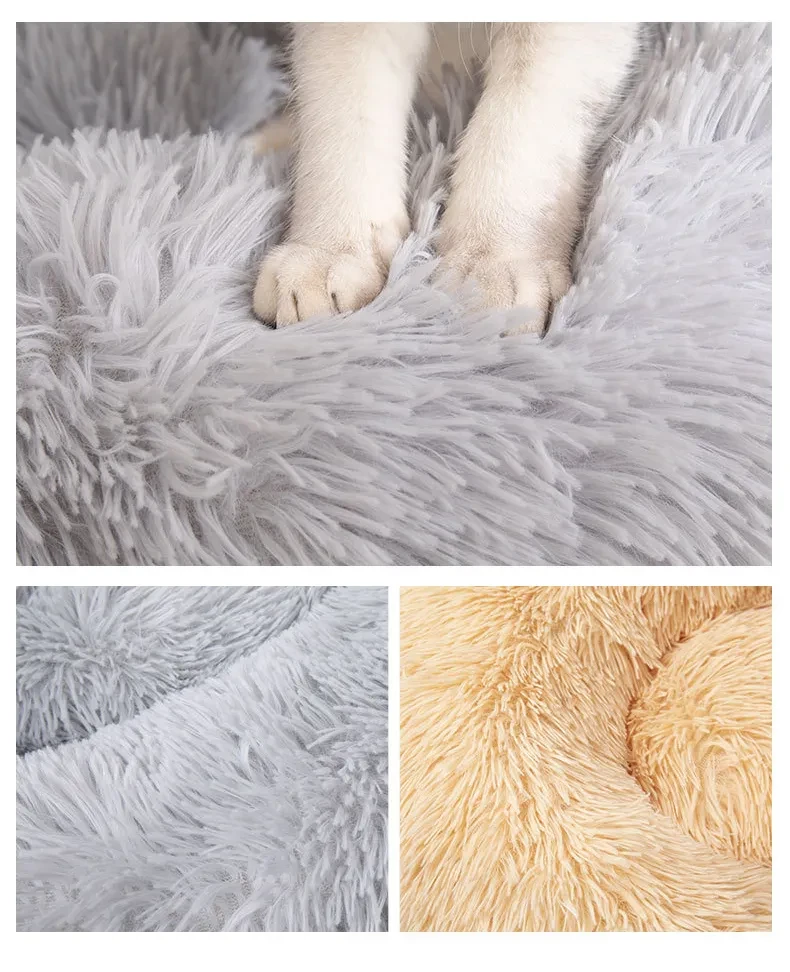 Round Fur Autumn And Winter Cat Mattress