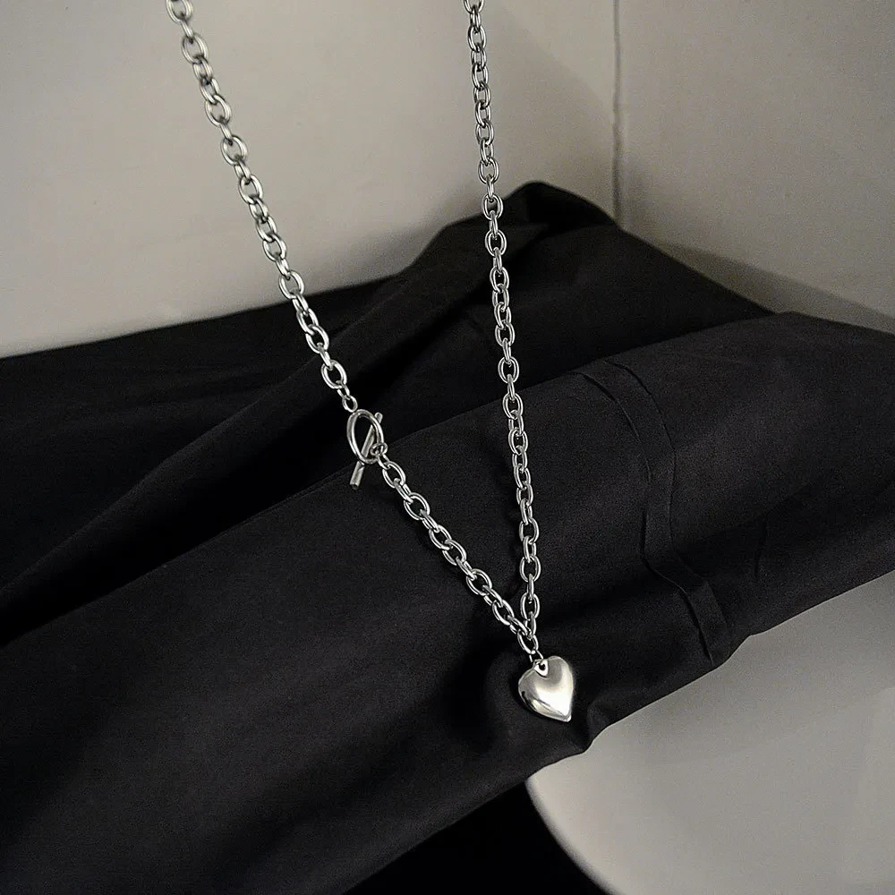 Women's Vintage Love Heart Pendant Necklace