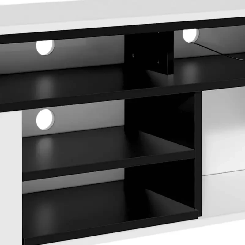 LED TV Stand Cabinet 60" - High Gloss Entertainment Center Media Console