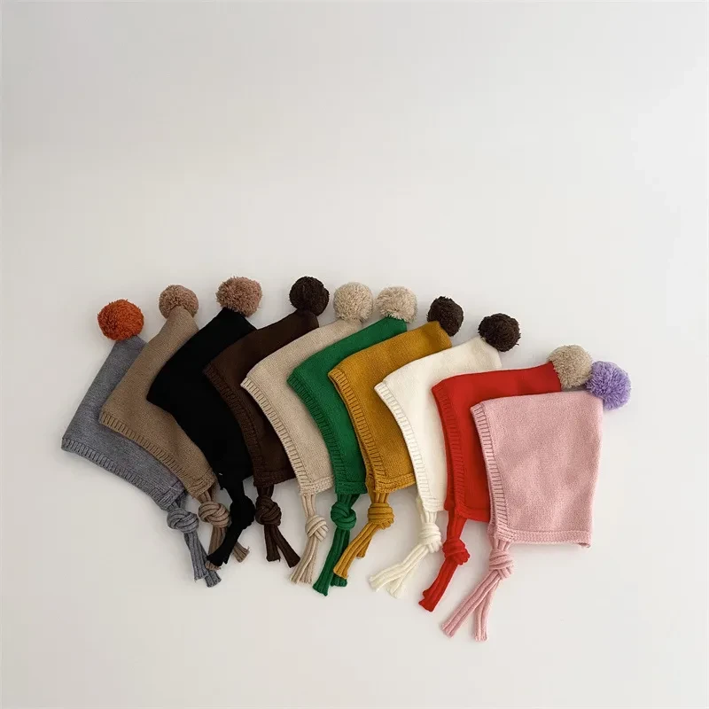 Children's Hat Thickened Knitting Earmuffs Hat
