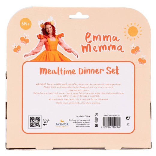 Emma Memma 3 Piece Mealtime Dinner Set