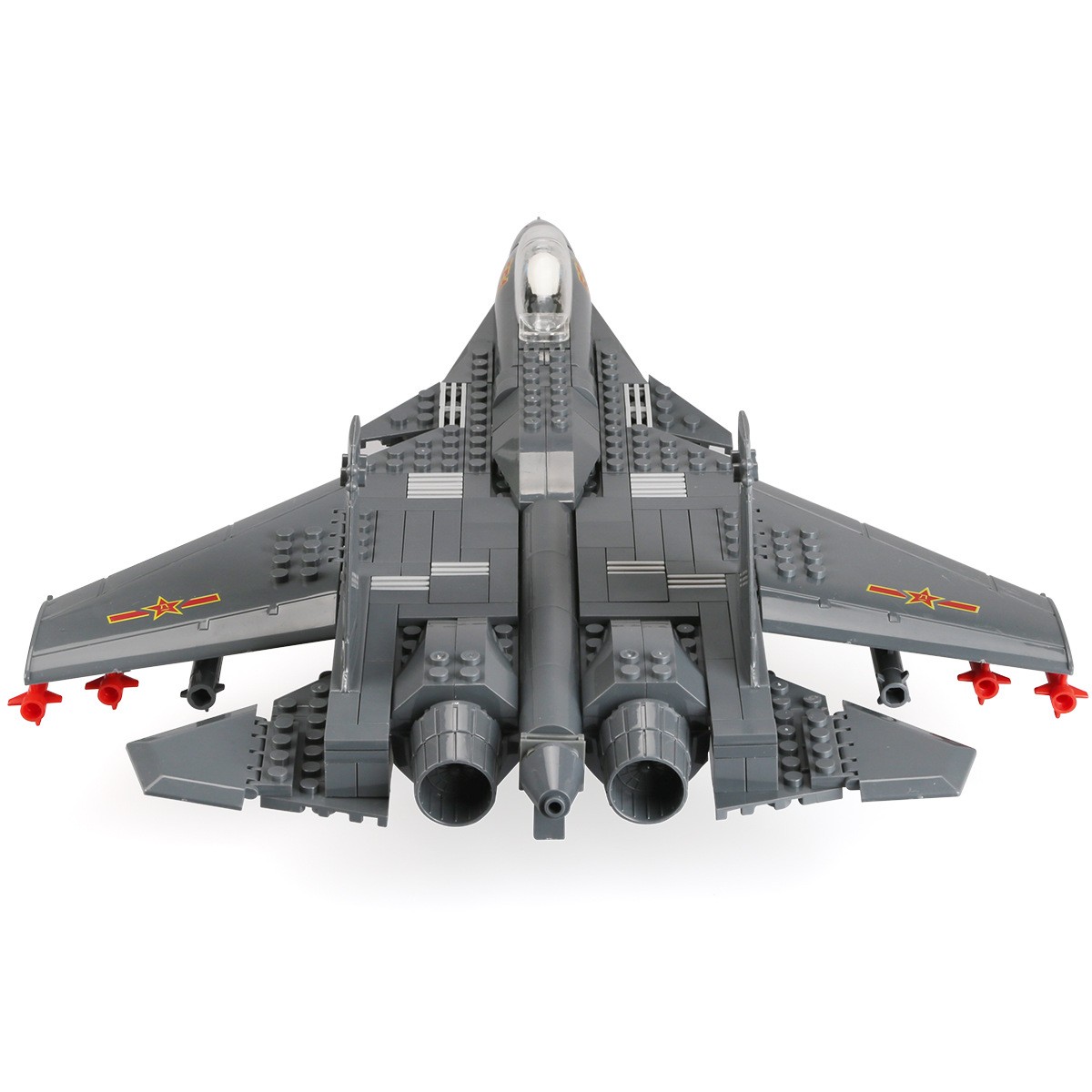 Airplane Model Inserting Building Blocks