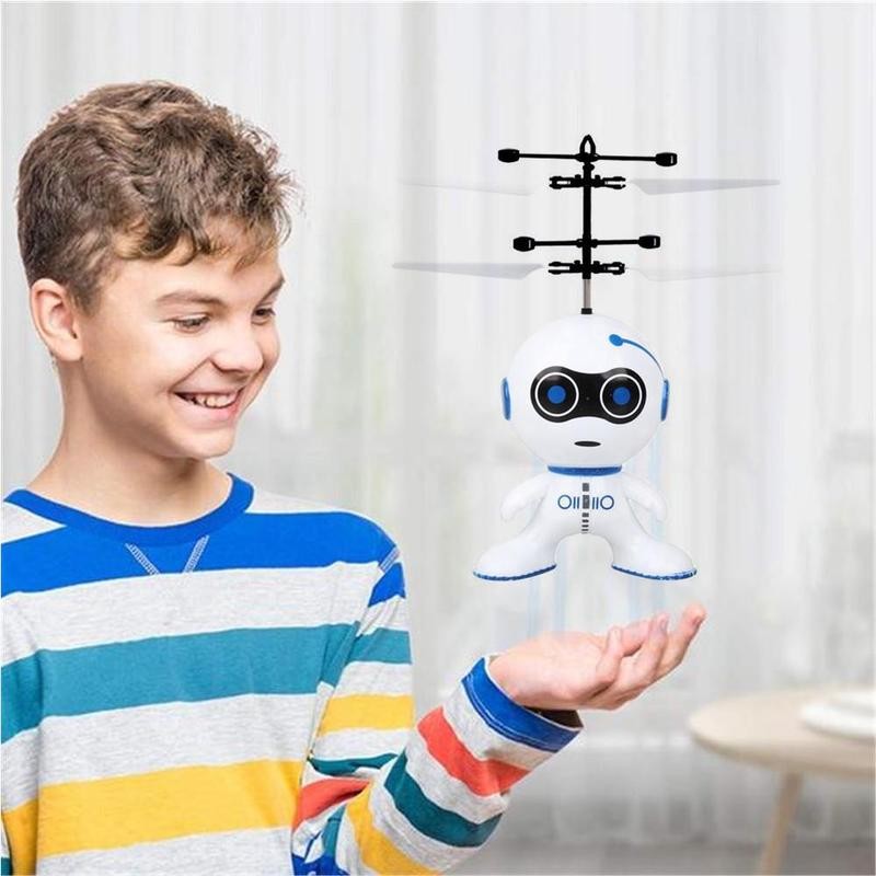 Gesture Sensing Aircraft Luminous Floating Toy