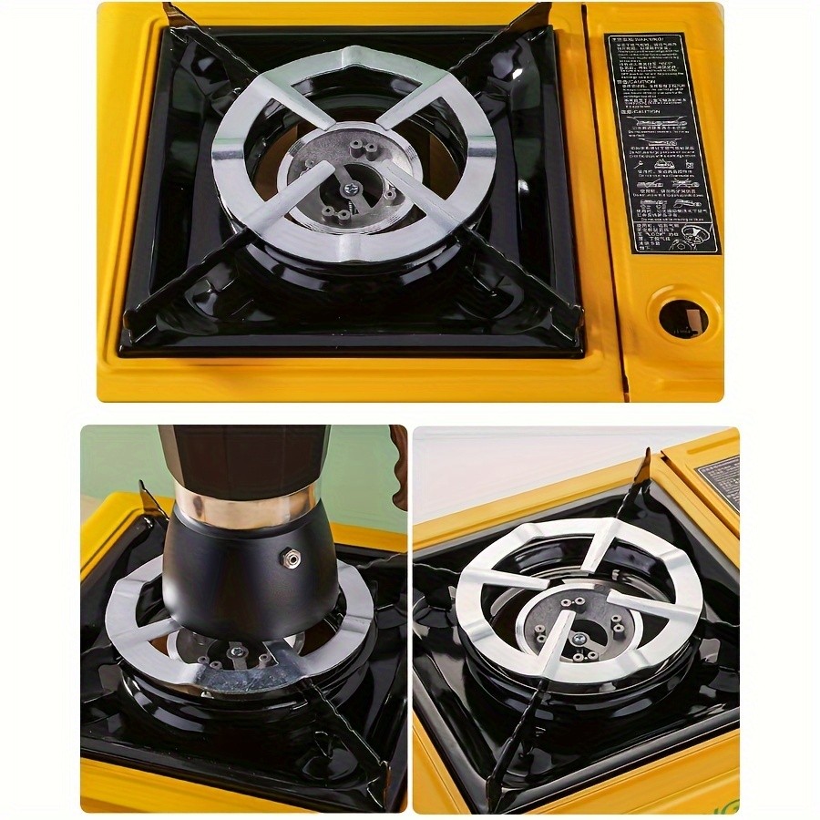 WIEZ Stainless Steel Coffee Pot Holder – Stable Gas Stove Stand for Mocha and Espresso Brewing