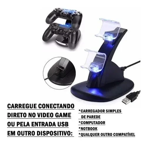Dual Charger For PS4 Slim Playstation Control And Pro OIVO P4002