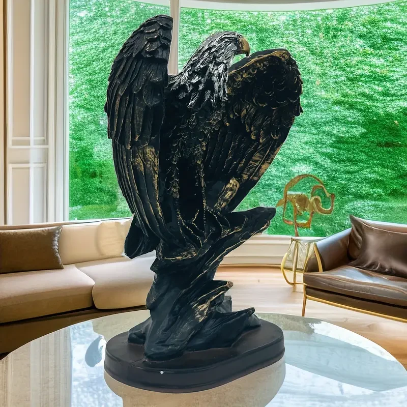 1pc Eagle Statue Resin Sculpture Frgurine