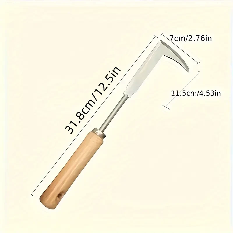 Stainless Steel Weed Puller  Hooked Gardening Knife