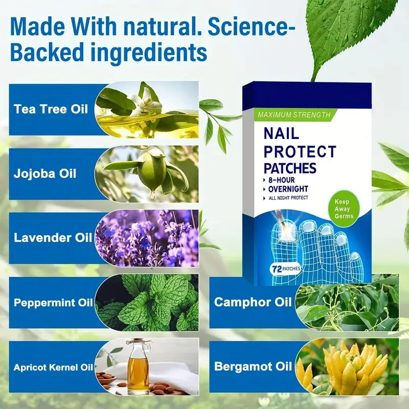 Toenail Care Patches  72 Patches