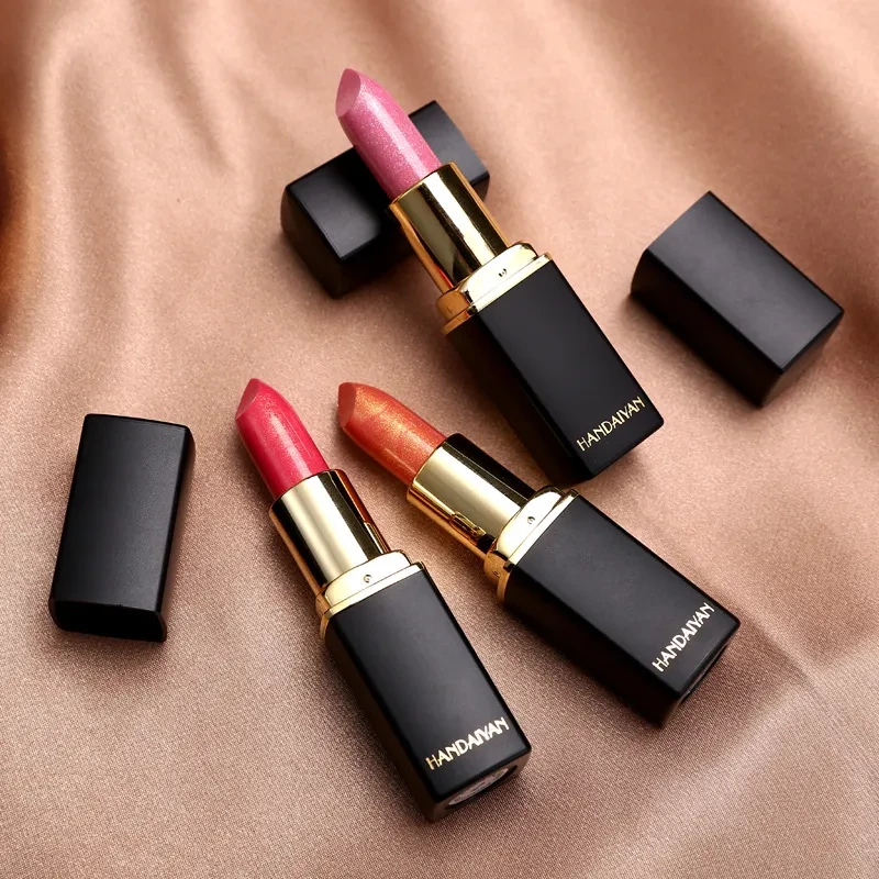 Shiny Metallic Lipstick Pearlescent Color