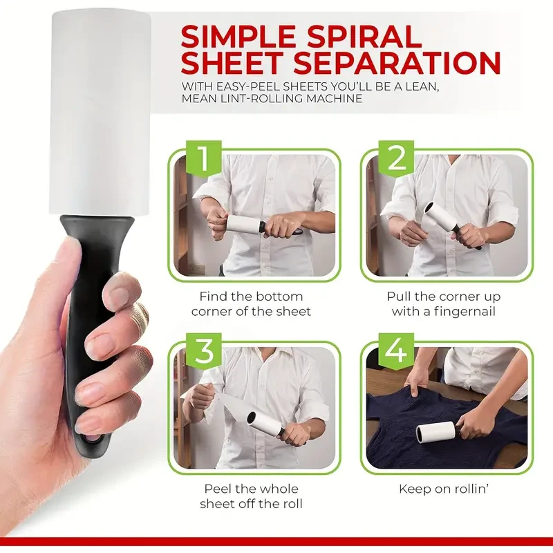 Pet Hair Remover Roller Lint Roller Refills