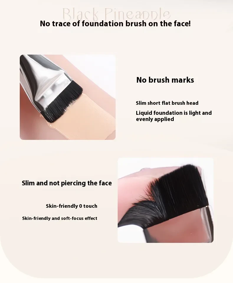 Black Pineapple CP Brush Set Powder Foam Mat Ultra Soft Double Sided