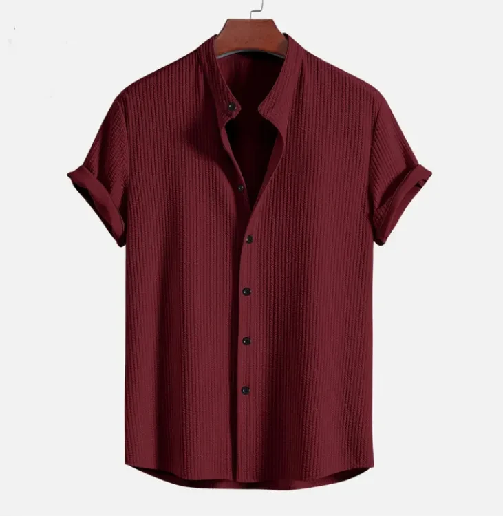 Short Sleeve Loose Shirt Top Summer Men's Clothing