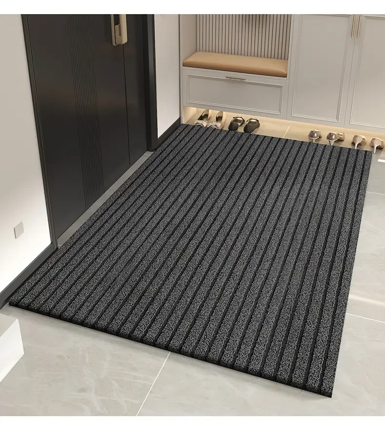 Striped Dirt Resistant Floor Mat