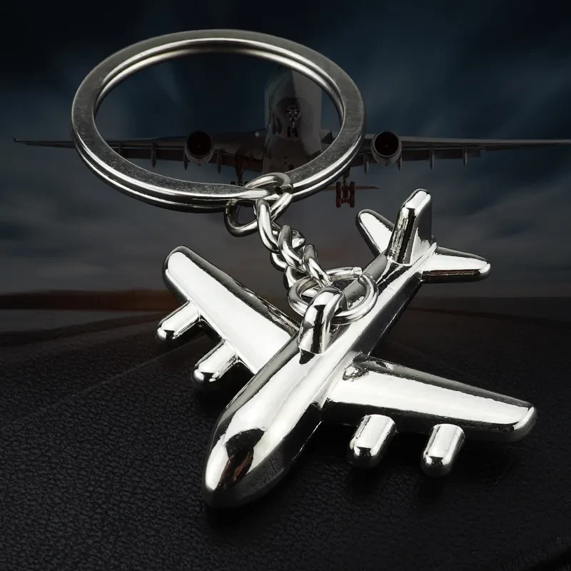 Metal Airplane Key Chain