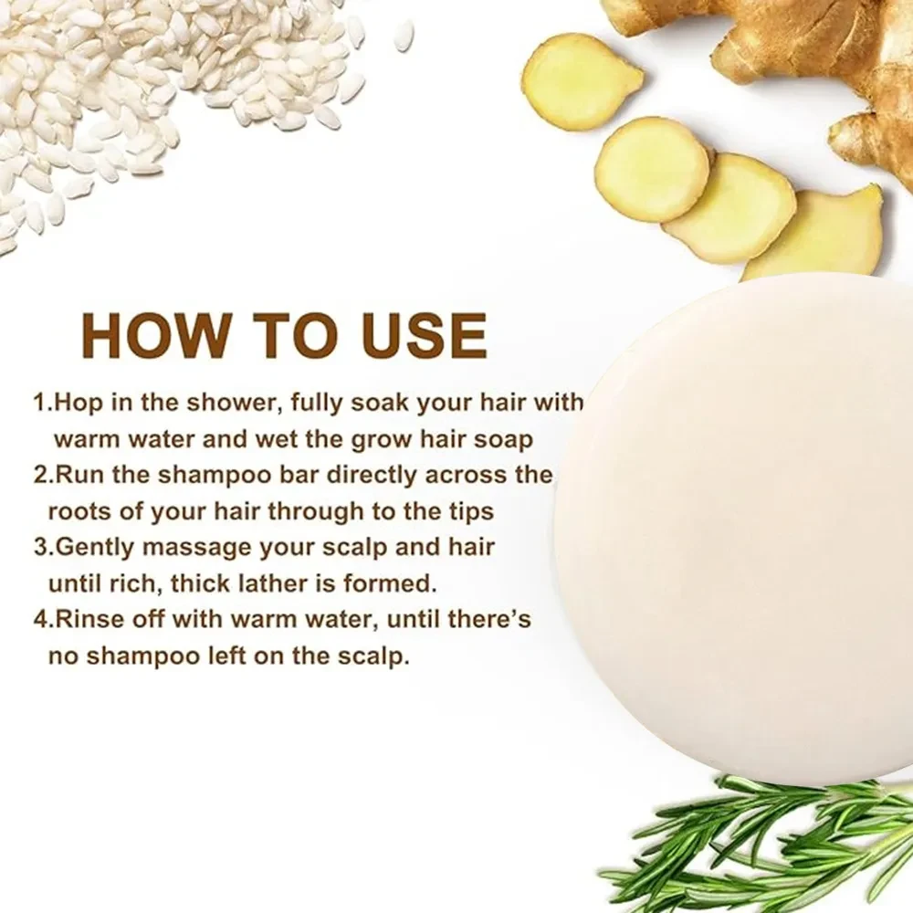 Ginger Shampoo Soap Coconut Hair Care