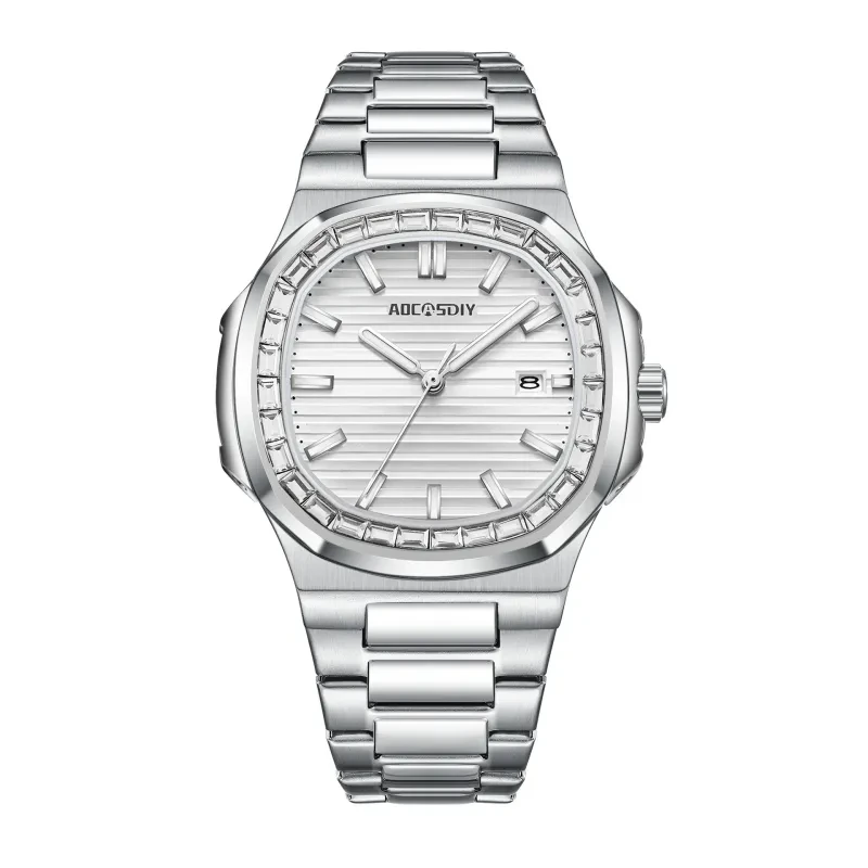 Men's Fashion Diamond Luminous Quartz Watch