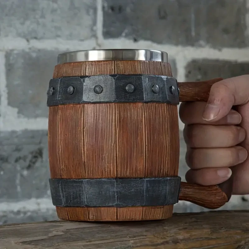 Stainless Steel Barrel Shape Coffee Mug