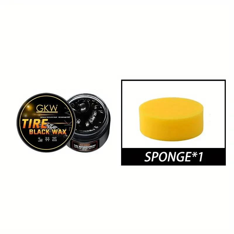 GKW Tire Black Wax Coating  Durable Shine & Restoration