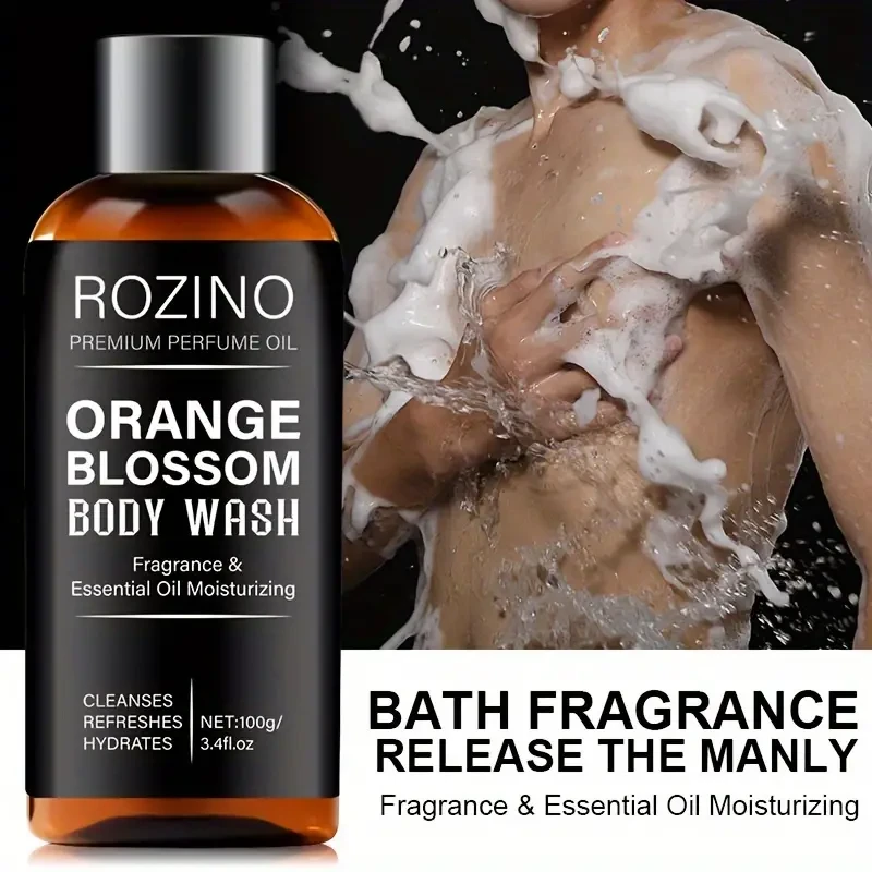 100g Orange Blossom Mens Body Wash  Moisturizing & Exfoliating