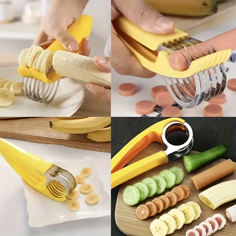 Stainless Steel Banana & Cucumber Slicer Handy Kitchen Gadget