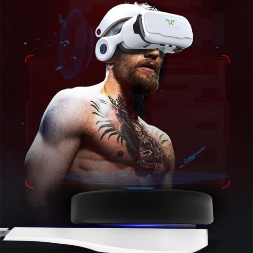 Head-Mounted Adjustable HD VR Glasses With Headset