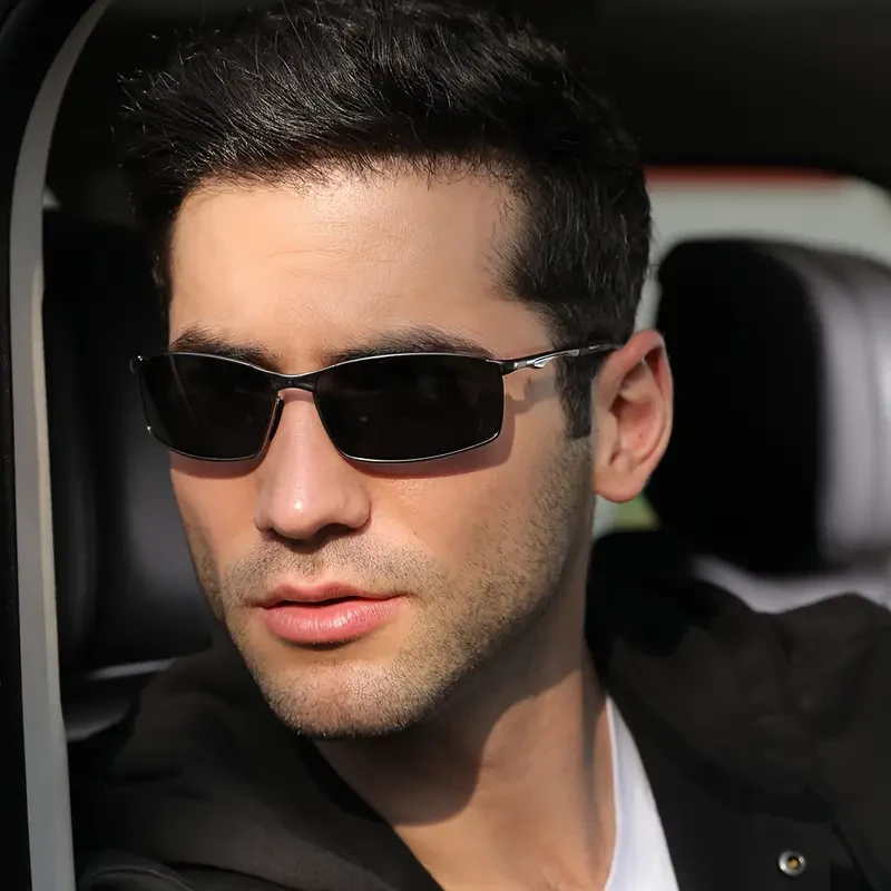 WIMNs Premium Polarized Rectangle Metal Glasses - Stylish & Durable Unisex Shades for All Occasions - Anti-glare, High-Definition Vision - Ideal for Driving, Sports, Vacation, Fishing & Photos - A Perfect Gift Choice