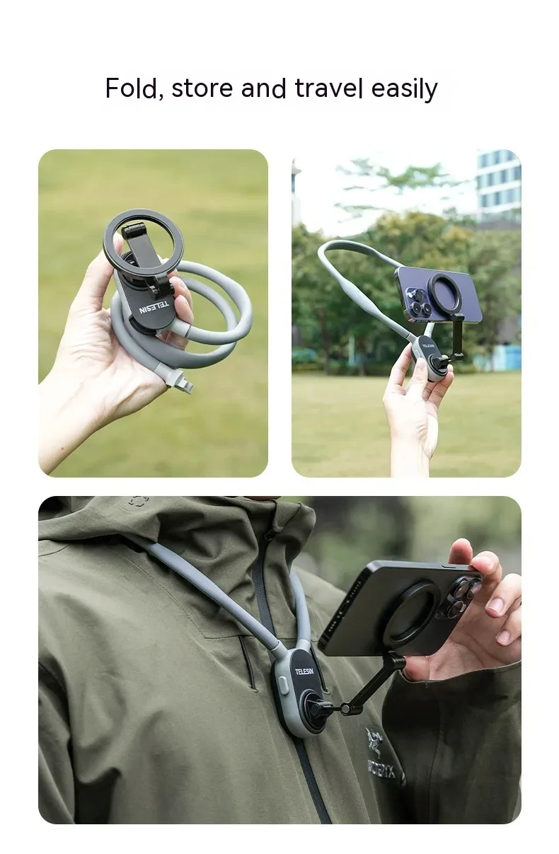 Silicone Phone Magnetic Neck Mount Magsafe