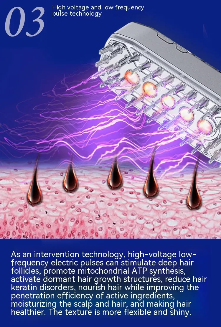 Laser Hair-growing Comb Infrared EMS