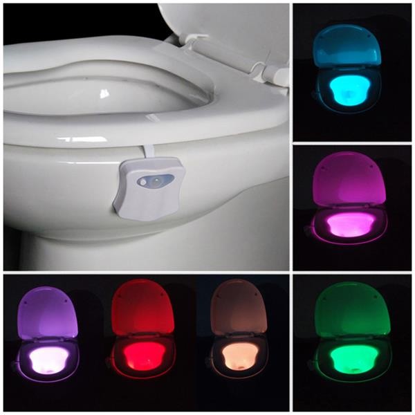 Led Toilet Night Light  Motion Sensor With 8 Colour Changes
