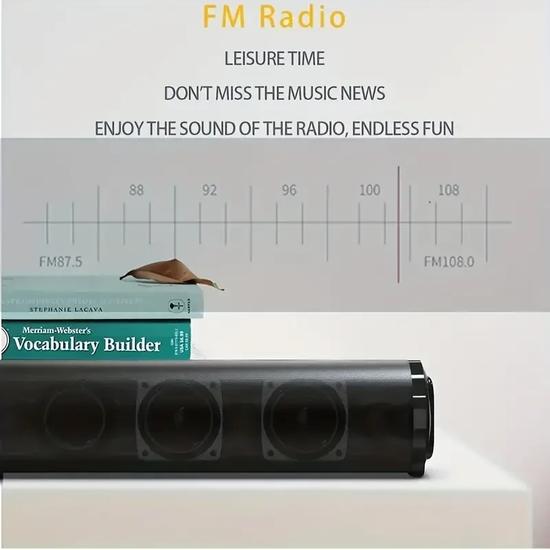 20W Wireless TV Sound Bar with Deep-Bass Subwoofer  Enhanced Surround Sound