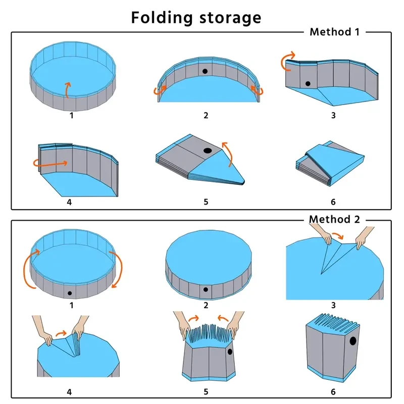 Costoffs Dog Pool - Foldable Portable Pet Bath Tub for Dogs and Cats, XXL