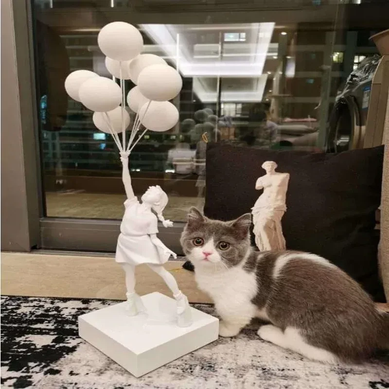 Bubble Girl Character Sculpture Decoration