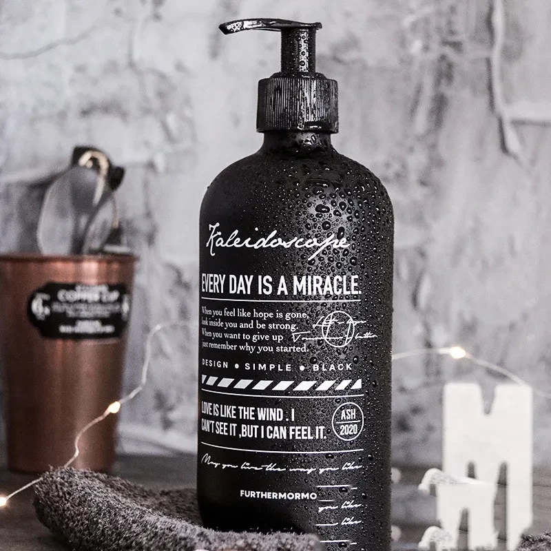 Black Lotion Sub-bottled Hand Sanitizer Shampoo