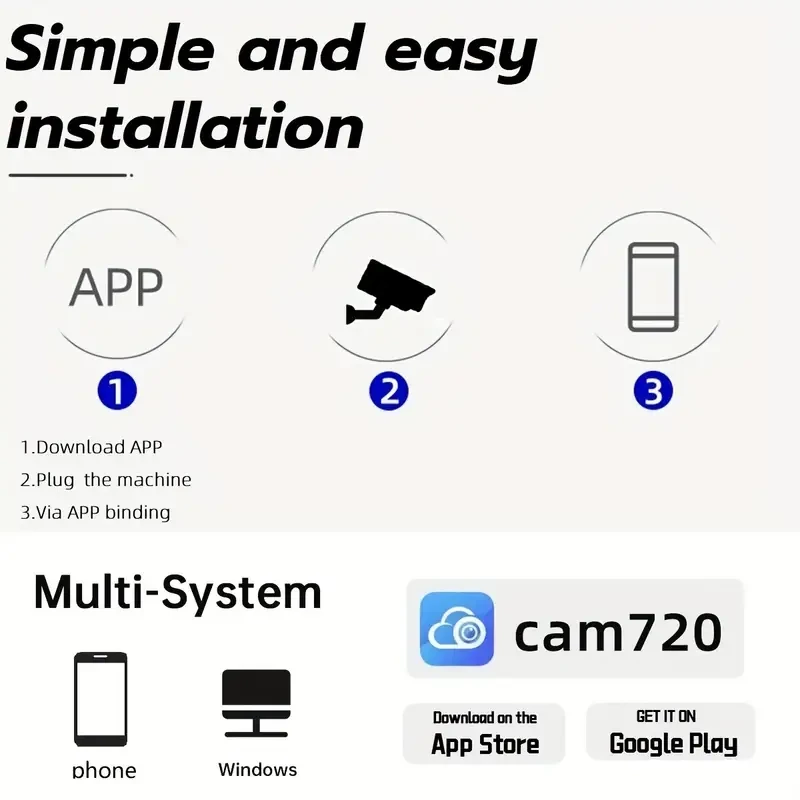 HD Wireless Security Camera, Indoor PTZ with Two-Way Audio,