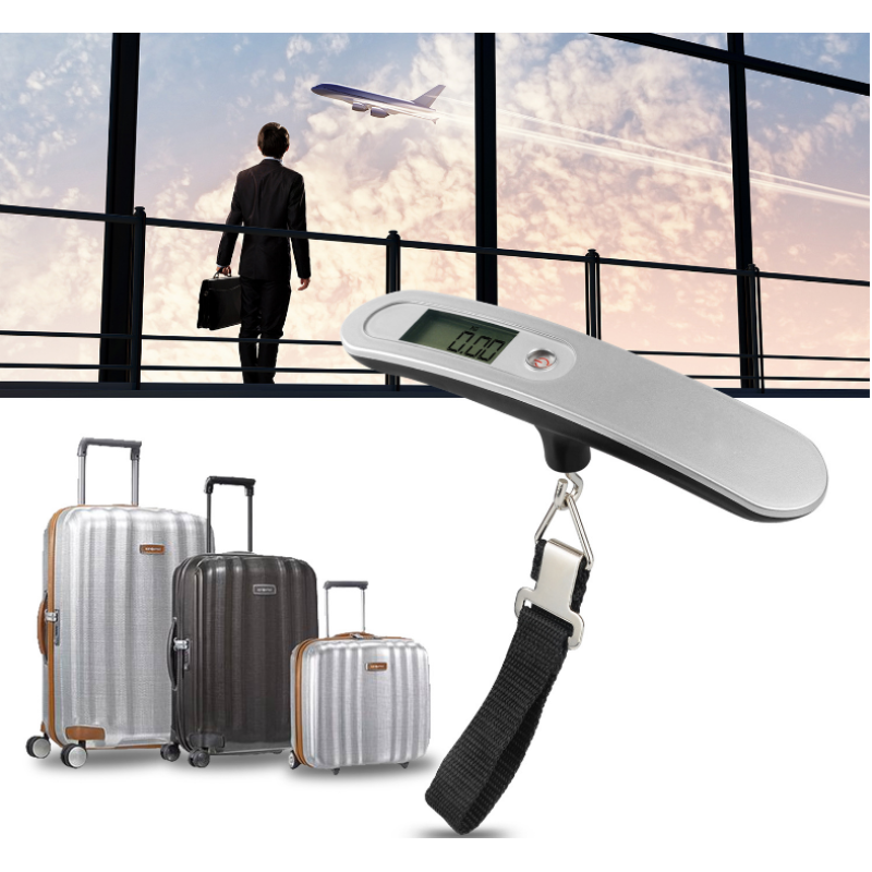 Portable 50kg/10g Hanging Electronic Digital Travel Suitcase Luggage Scales