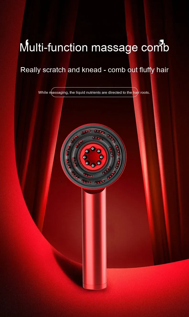 Fluffy Comb Scalp Massager Infrared