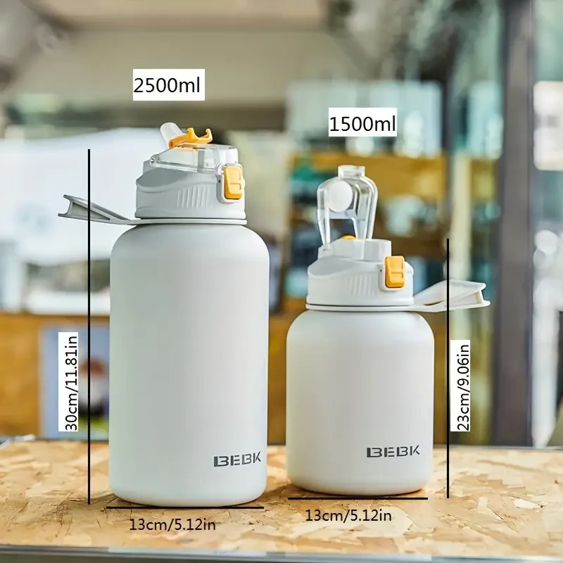 Heavy Duty Vacuum Flask - Insulated Water Bottles (50.72oz/84.54oz) for Hot and Cold Beverages