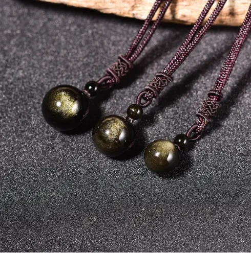 Obsidian Stone Pendant
