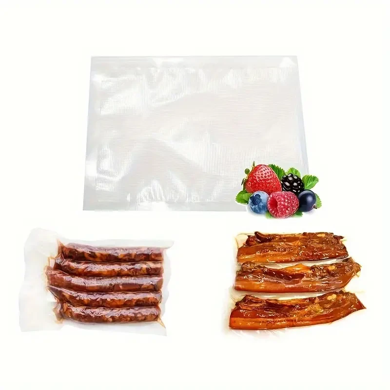 Vacuum Sealer Bags, 1 Rolls Kitchen Food Meat Saver Storage Bags, Embossed, BPA Free, With Diamond Texture For Meal Prep Sous Vide