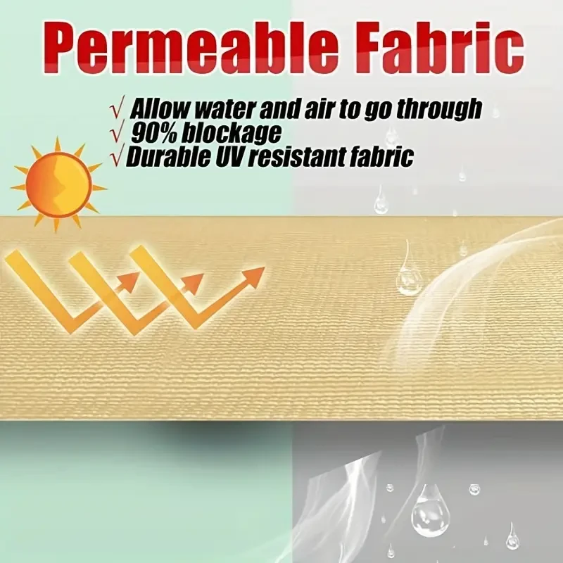 Encrypted Sunshade Net for Yard, Balcony, Garden - Thickened Plant & Animal Shed Sunscreen Sunshade Sail