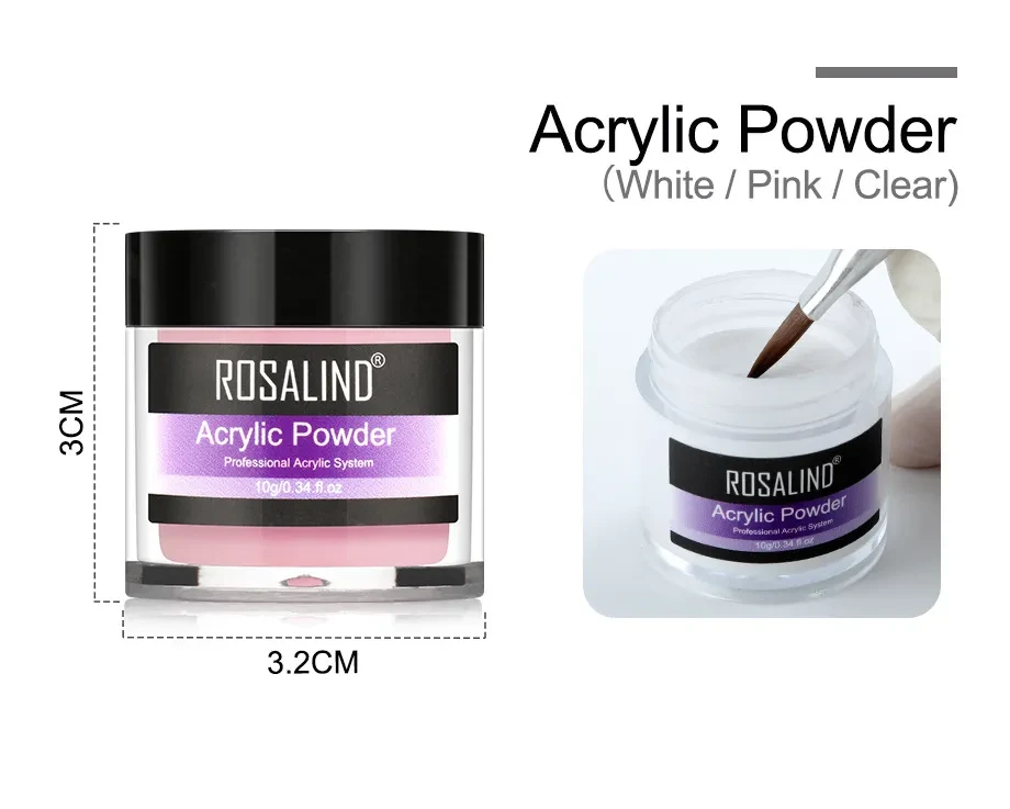 6pcs Nail Powder Acrylic System Kit